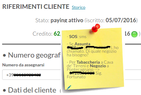 post-it della segretaria virtuale